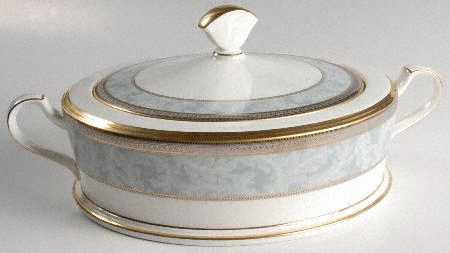 Neptune Gold Round Covered Vegetable