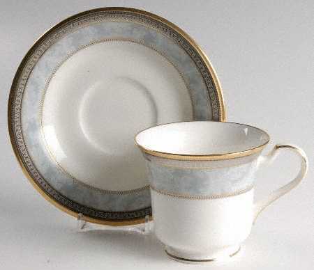 Neptune Gold Footed Cup & Saucer Set
