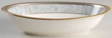 Neptune Gold 10" Oval Vegetable Bowl