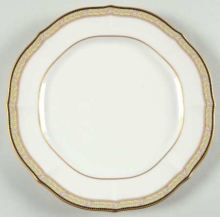 Ribbon and Gold Salad Plate