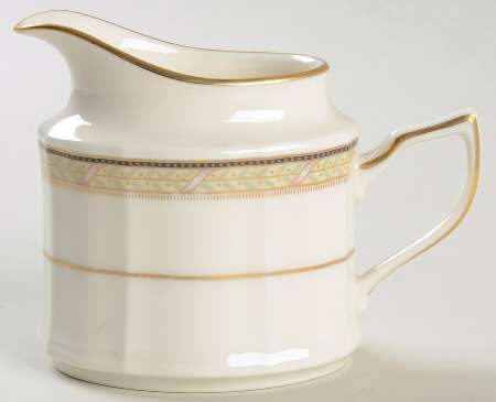 Ribbon and Gold Creamer