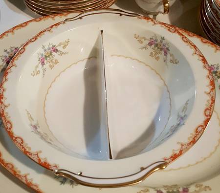 N1341 Round Divided Vegetable Bowl