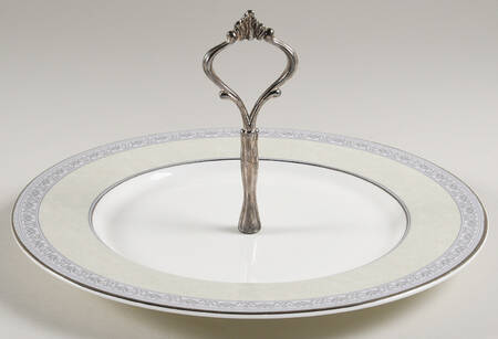 Sanderville Round Serving Plate with Handle (DP)