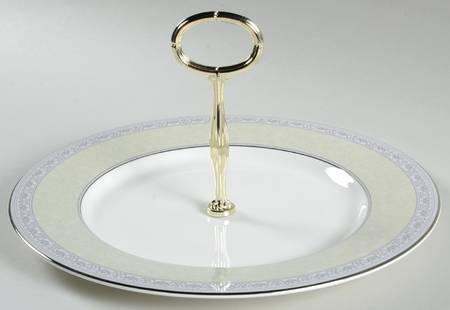 Sanderville Round Serving Plate with Handle (DP)