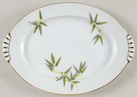 Spring Bamboo 12" Oval Serving Platter