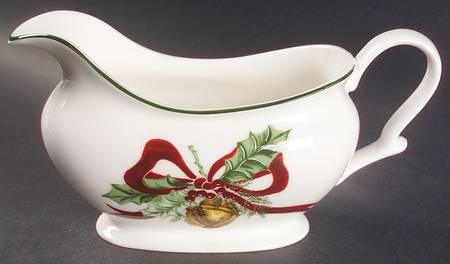Holly Bells Gravy Boat