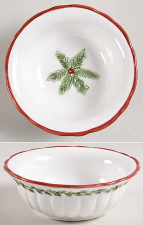 Holly Bells Dip Bowl for Chip & Dip Set
