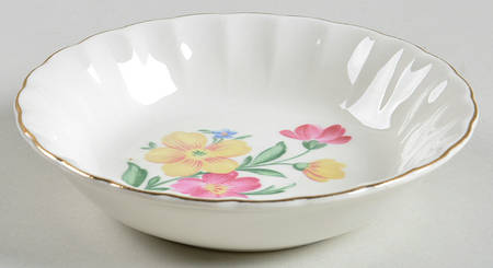 Golden Floral Fruit/Dessert (Sauce) Bowl