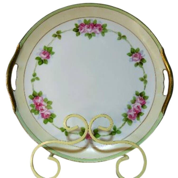 N1476 Handled Cake Plate