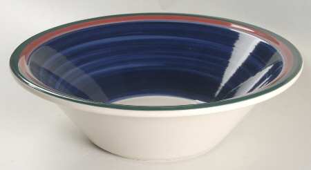 Concentrics Blue 10" Large Salad Serving Bowl