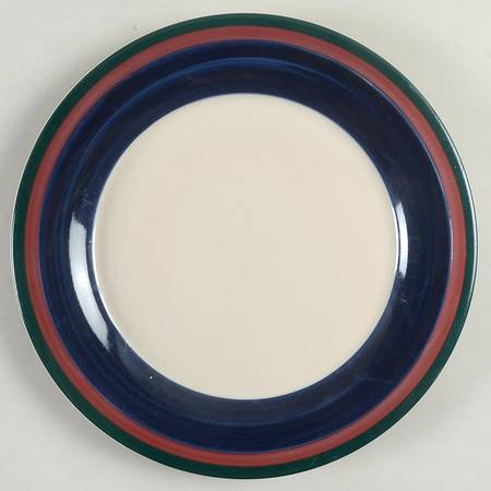 Concentrics Blue Salad Plate