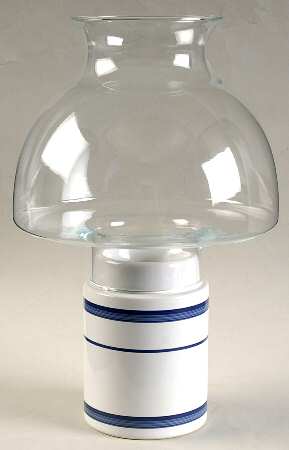 Navy Blue (Portugal) Hurricane Lamp & Globe