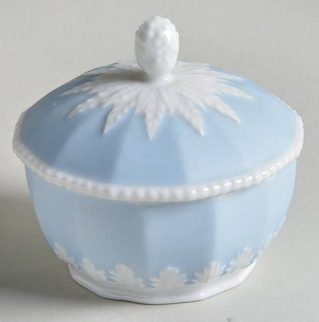 Perl Blue Mini Sugar Bowl & Lid