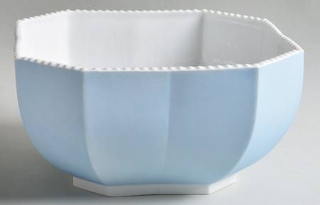 Perl Blue 8" Octagonal Vegetable Bowl