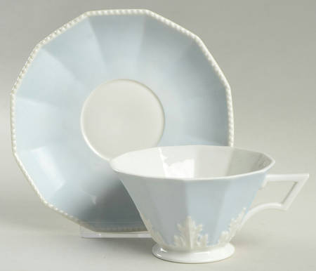 Perl Blue Breakfast Cup & Saucer Set