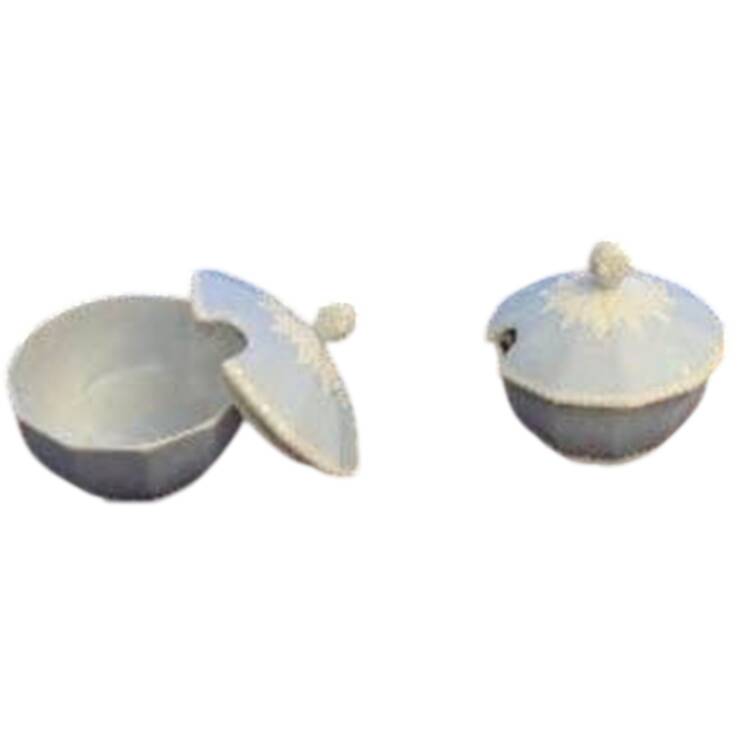 Perl Blue Sugar Bowl & Lid