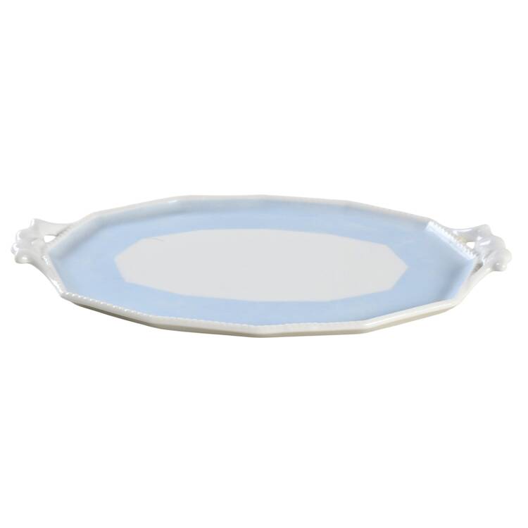Perl Blue Tray for Creamer & Sugar with Lid