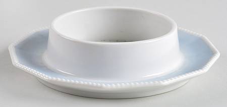 Perl Blue Round Butter No Lid