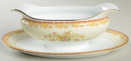N1517 Gravy Boat with Attached Underplate