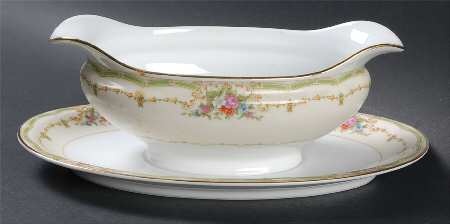 Bluemont Gravy Boat with Attached Underplate