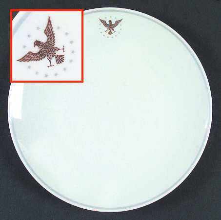 President (Gray Band) Salad Plate