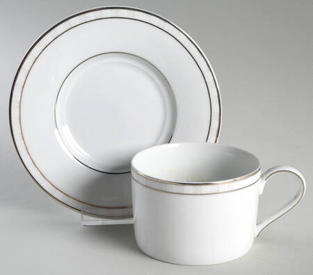 Cotillion Flat Cup & Saucer Set