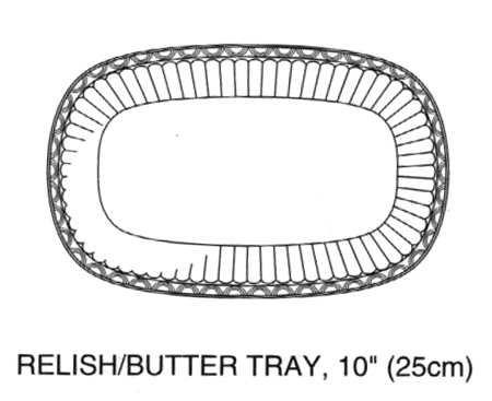 Palazzo White Relish/Butter Tray