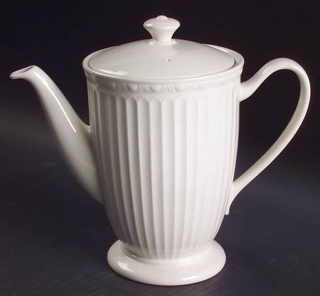 Palazzo White Tea/Coffee Pot & Lid