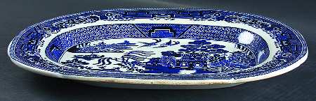 Willow Blue 13" Oval Serving Platter