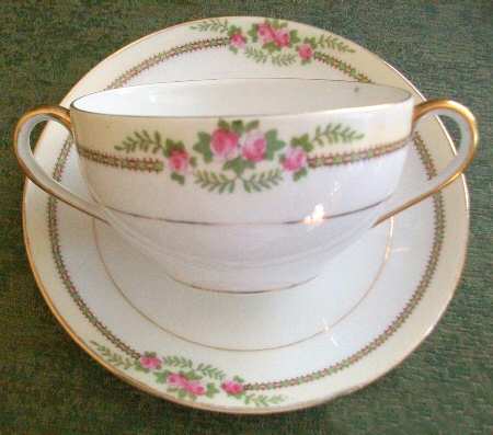 Kendale Flat Cream Soup Bowl & Saucer Set
