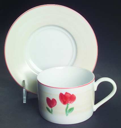 Printemps Flat Cup & Saucer Set