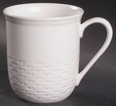 Wicker White Mug