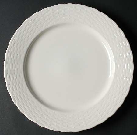 Wicker White 12" Chop Plate (Round Platter)