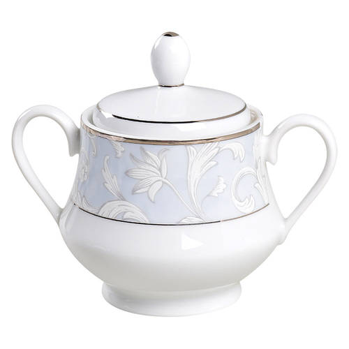 Blue Mist Platinum Sugar Bowl & Lid by Nikko