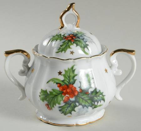 Merry Christmas Sugar Bowl & Lid