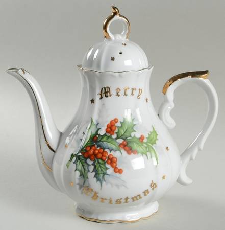 Merry Christmas Coffee Pot & Lid