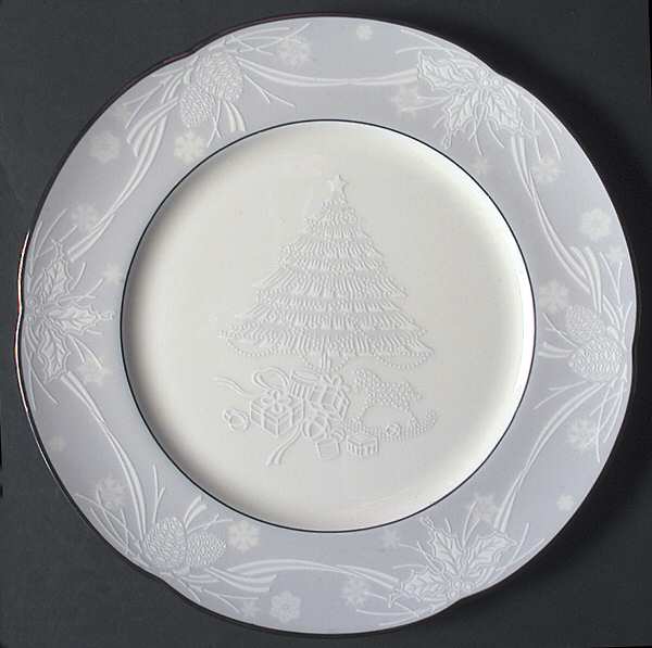 Snowfall Accent Luncheon Plate