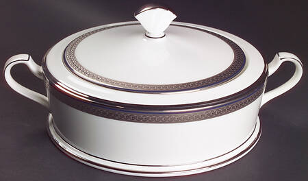 Continental Cobalt Round Covered Vegetable