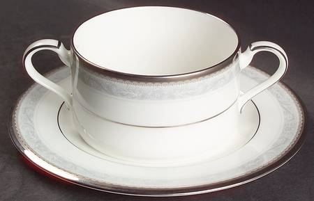 Manderleigh Cream Soup Bowl & Bread Plate/Saucer Set