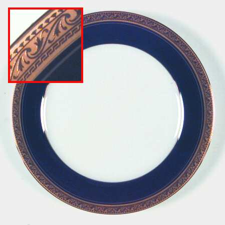 Crestwood Cobalt Gold Salad Plate