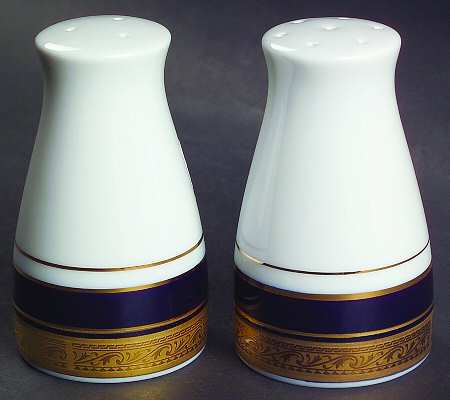 Crestwood Cobalt Gold Salt & Pepper Set