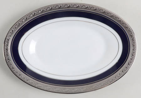 Crestwood Cobalt Platinum Relish/Butter Tray