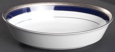 Crestwood Cobalt Platinum 9" Oval Vegetable Bowl