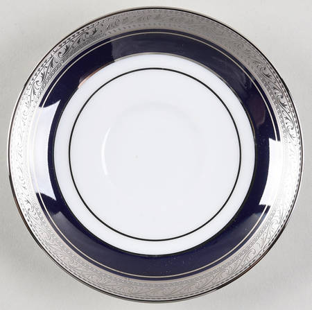 Crestwood Cobalt Platinum Saucer for Demitasse Cup