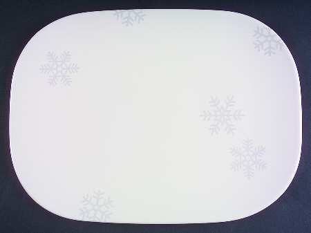 Arctic Snow 14" Rectangular Serving Platter