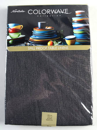 Colorwave Graphite 70" Round Tablecloth
