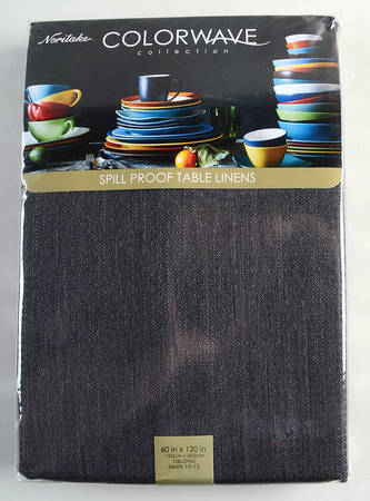 Colorwave Graphite 60" X 120" Rectangular Tablecloth