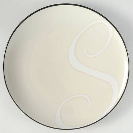 Colorwave Graphite Accent Salad Plate Mono "S"