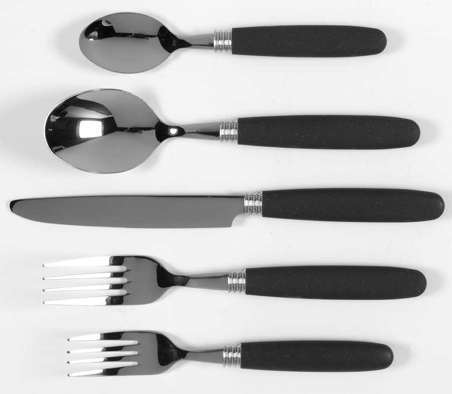Colorwave Graphite 5 Pc Place Setting-Flatware (K1,F2,SF,TSP,PLAS)