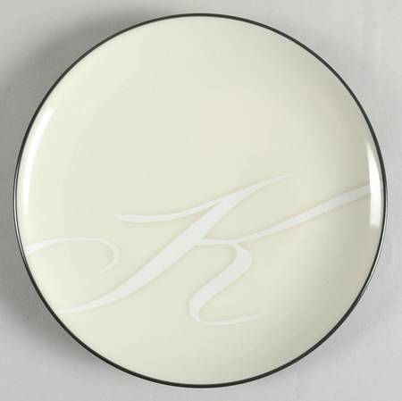 Colorwave Graphite Accent Salad Plate Mono "K"